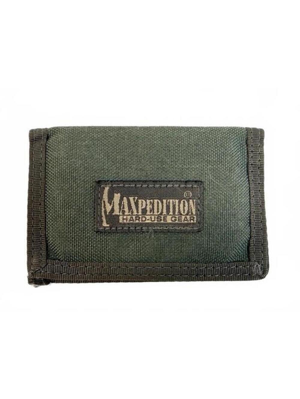 maxpedition hard-use gear green nylon bi-fold wallet